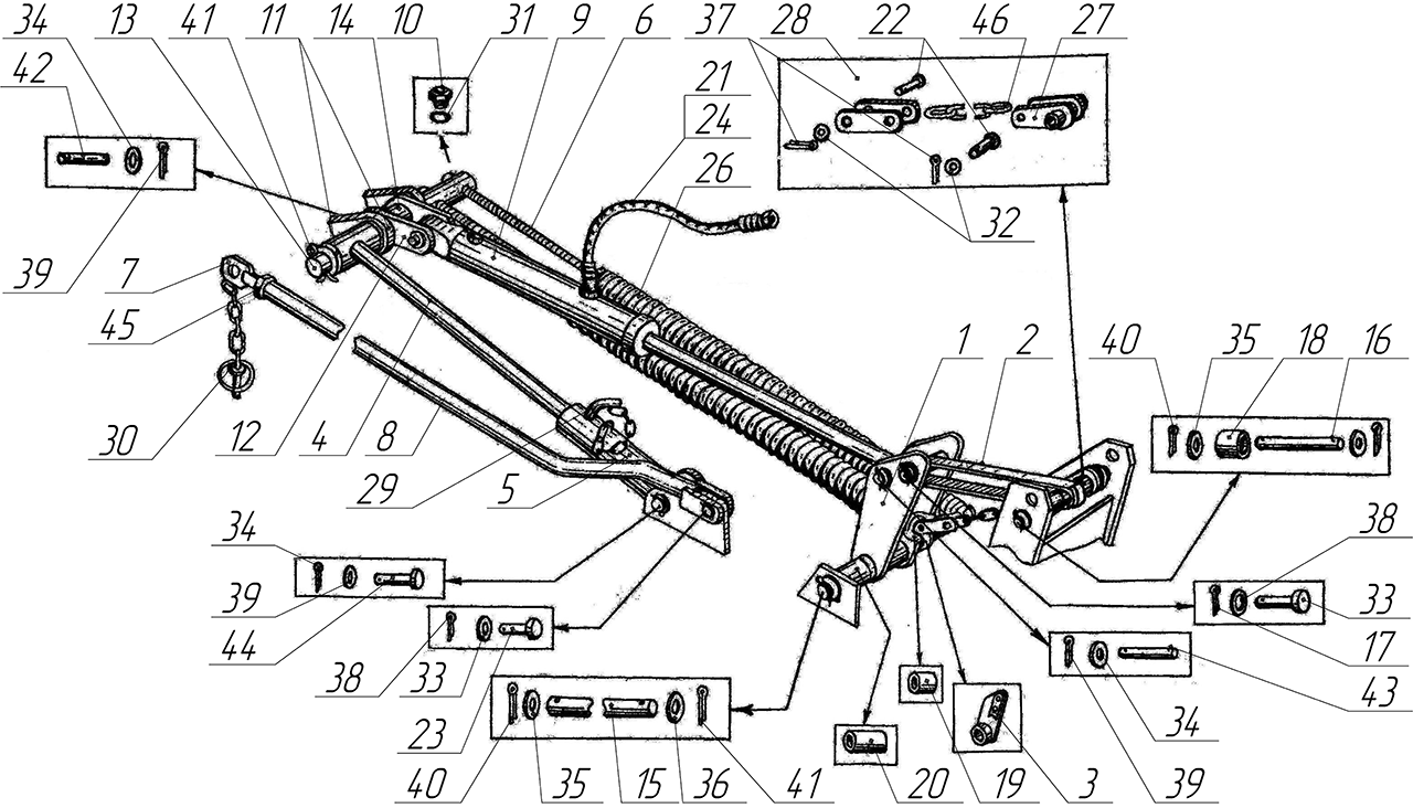 Механизм подъема КДН-210 (Рис. 3)